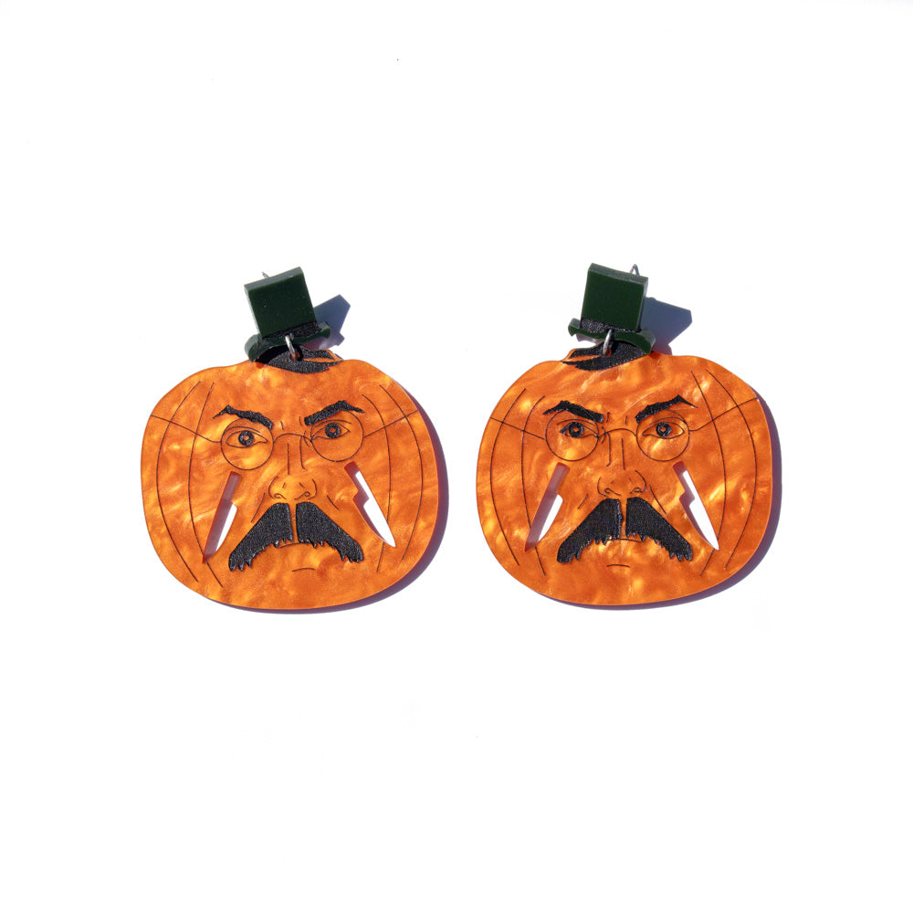 Jack o' Ripper Pumpkin Jack o' lantern Earrings