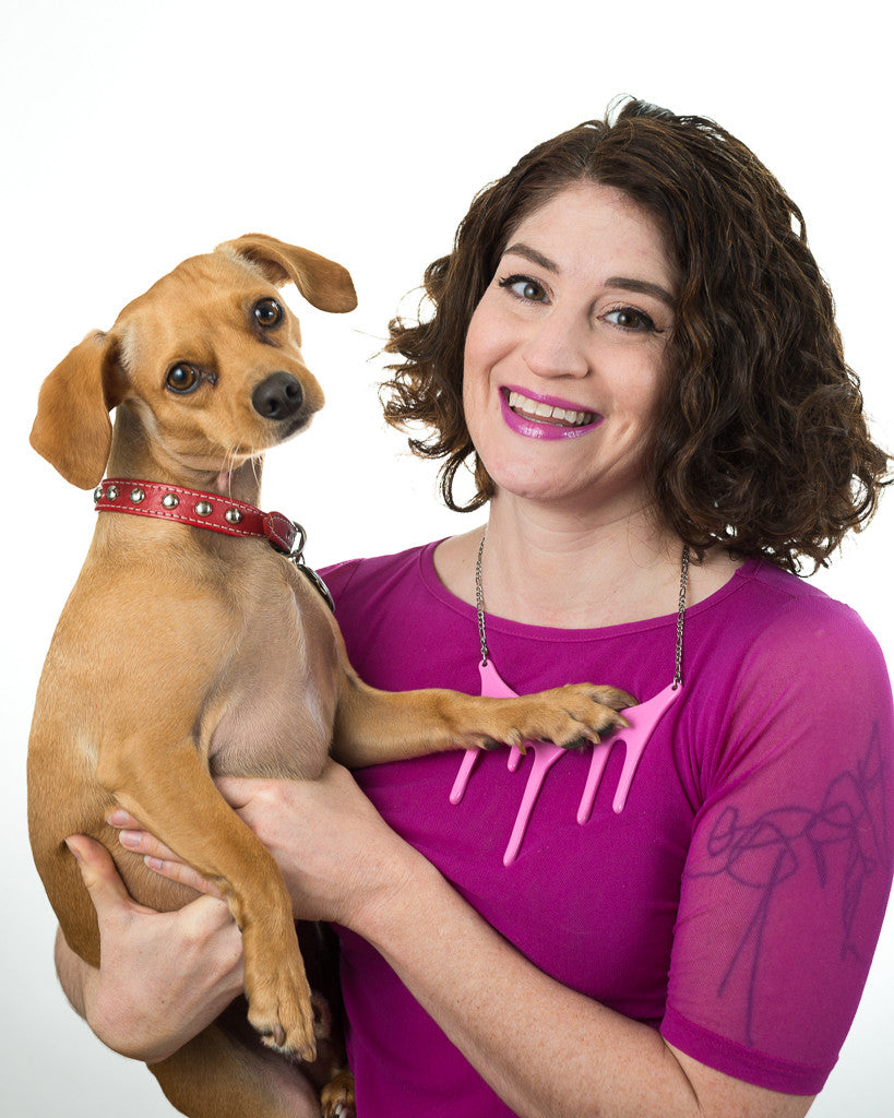 Kaelen Van Cura with dog