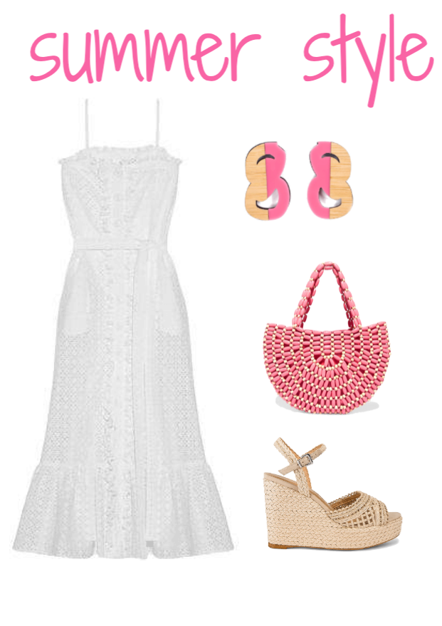 summer style outfit layout