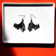 Bat Skeleton Earrings