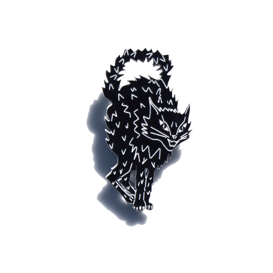Cat Skeleton Pin