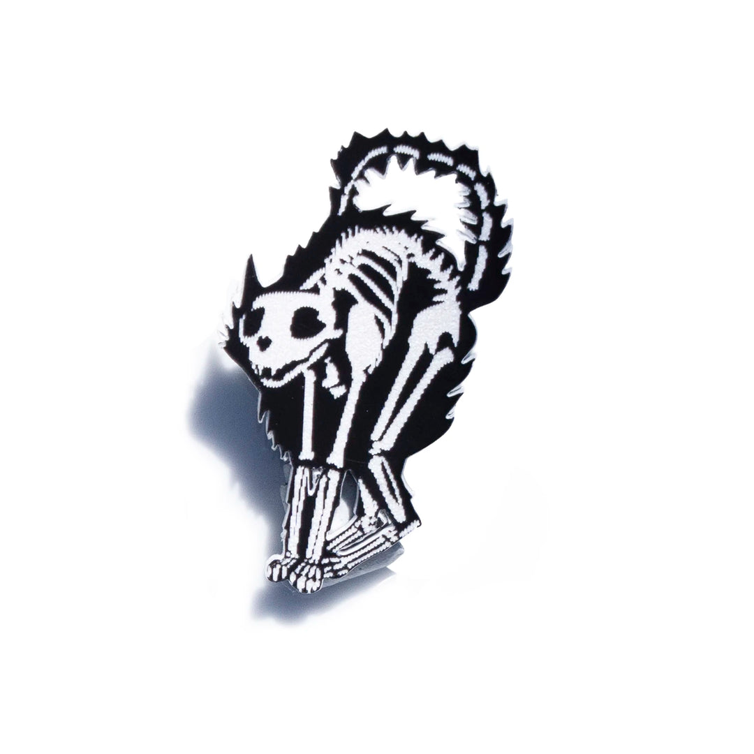 Cat Skeleton Pin