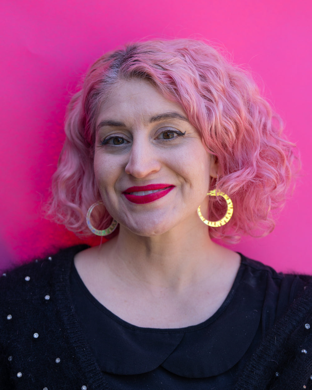 Iridescent Ouroboros Earrings