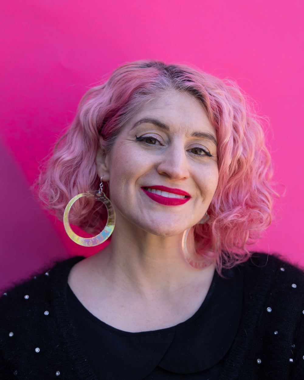 Iridescent Ouroboros Earrings