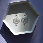 Iridescent Heart of Snakes Earrings