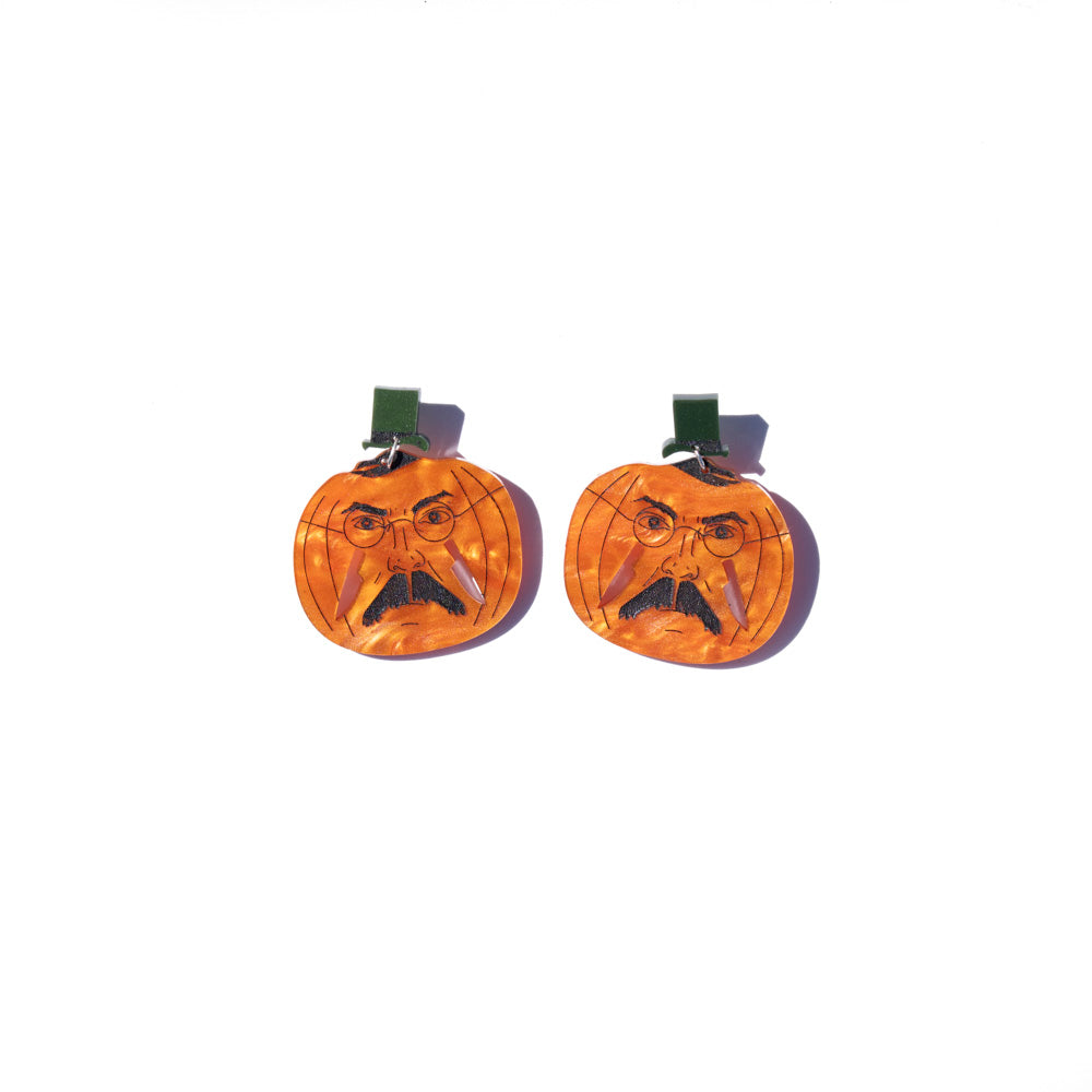 Jack o' Ripper Pumpkin Jack o' lantern Earrings