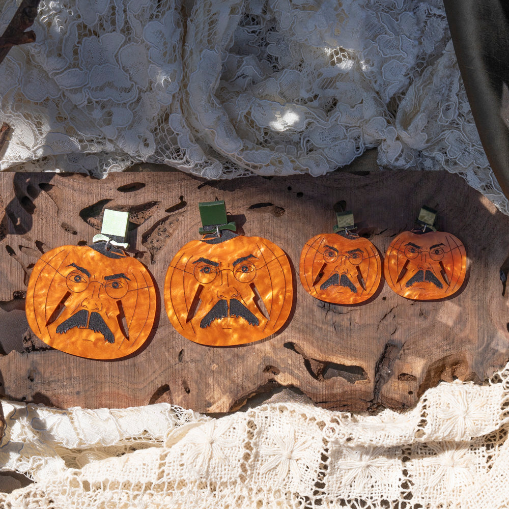 Jack o' Ripper Pumpkin Jack o' lantern Earrings