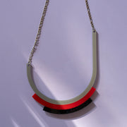 Long Silver Necklace - Modernismo