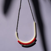 Long Red Necklace - Modernismo