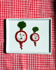 Radish Face Earrings