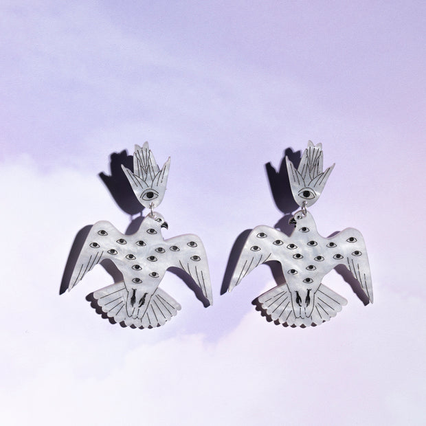 Apocalyptic Bird Earrings