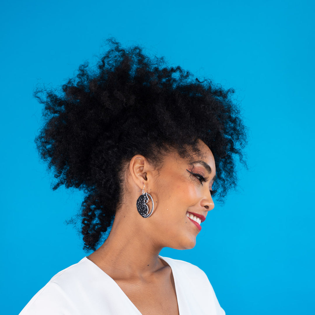 Black Rat Earrings
