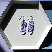 Purple Dangle Earrings - Drawn Out