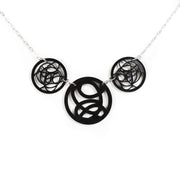 Black Circle Necklace 