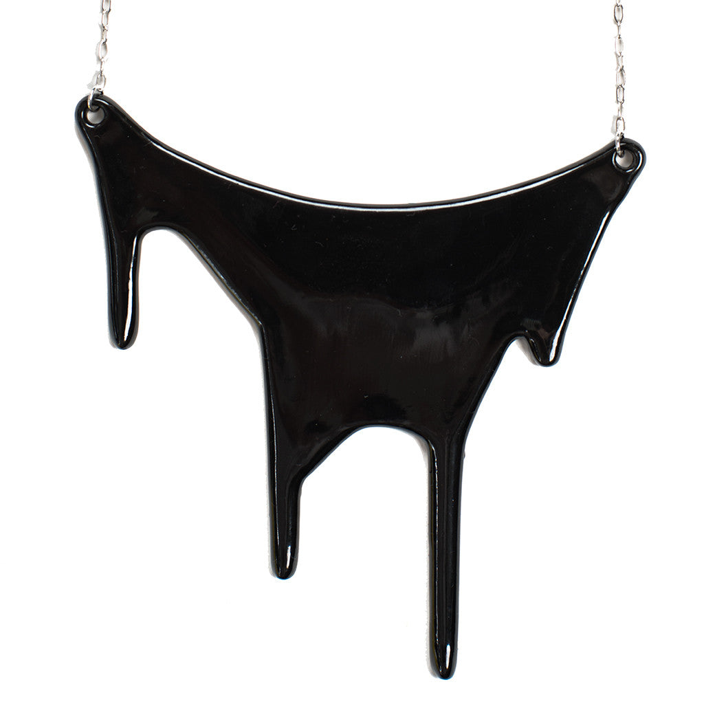 black bib necklace