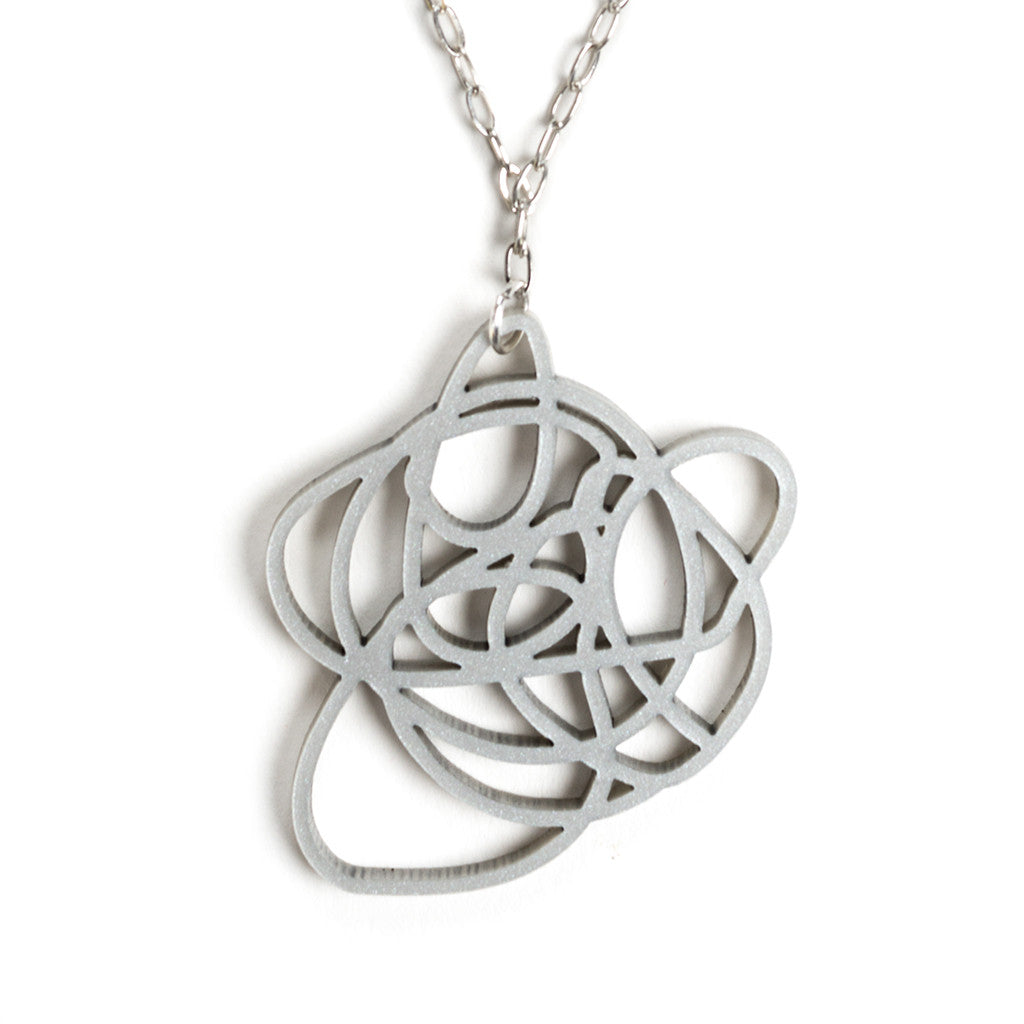 Silver Pendant Necklace by Darling Marcelle