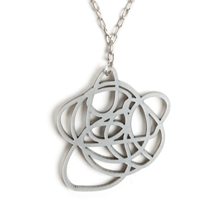 Silver Pendant Necklace by Darling Marcelle