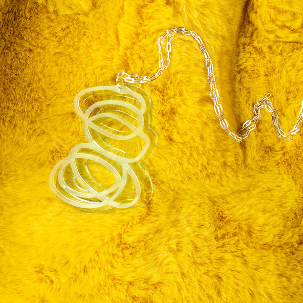 Janus Clear Pendant Necklace