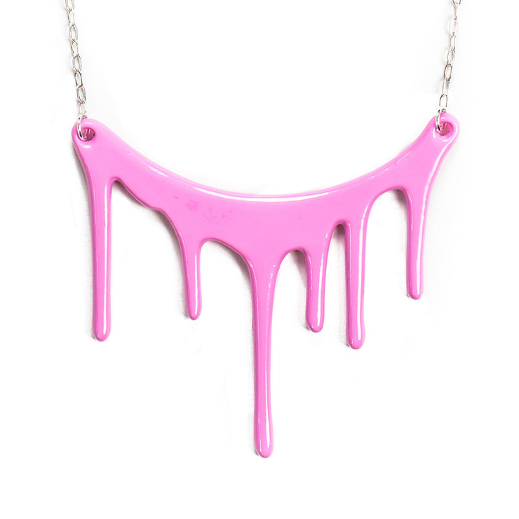 pink necklace