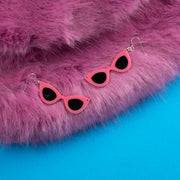 Pink Sunglass Earrings