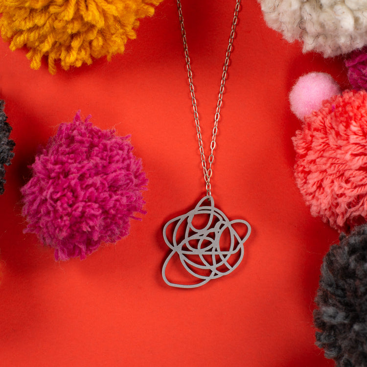 unique silver pendant necklace