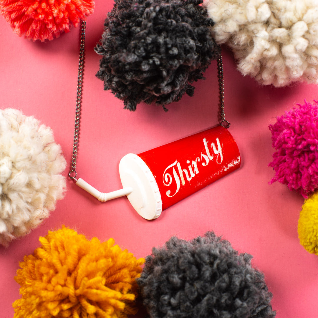 thirsty fast food necklace