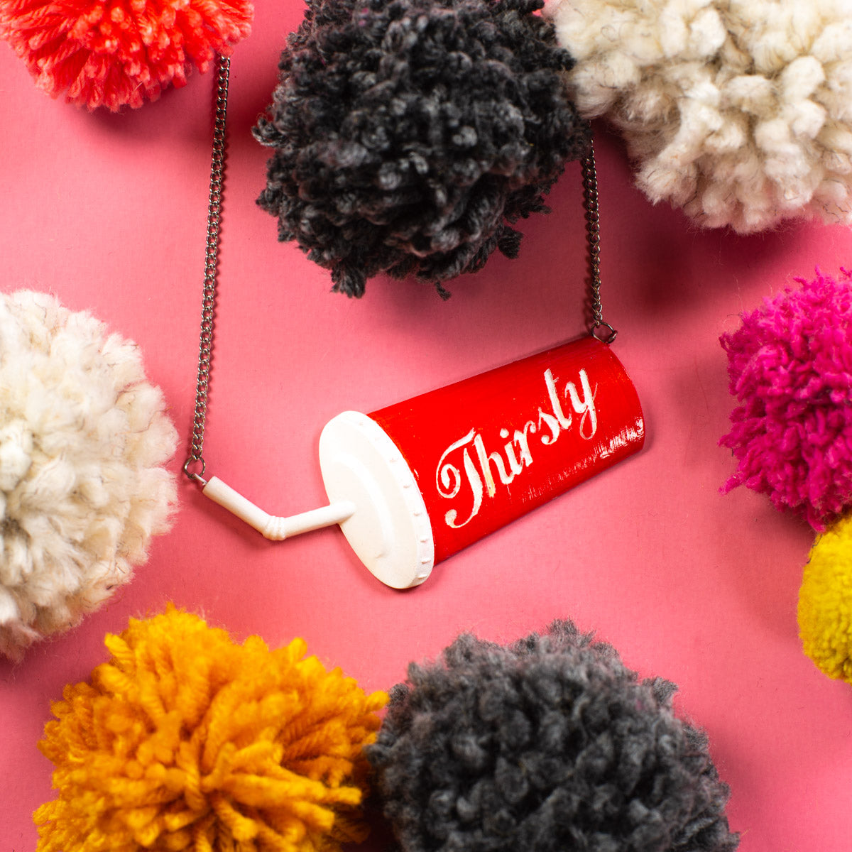 thirsty fast food necklace