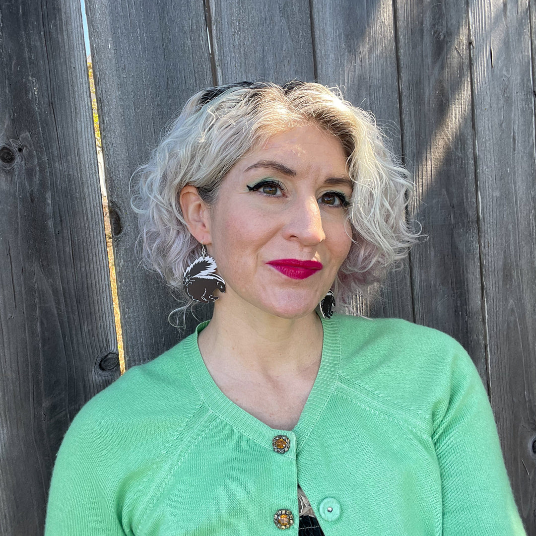 Skunk Earrings