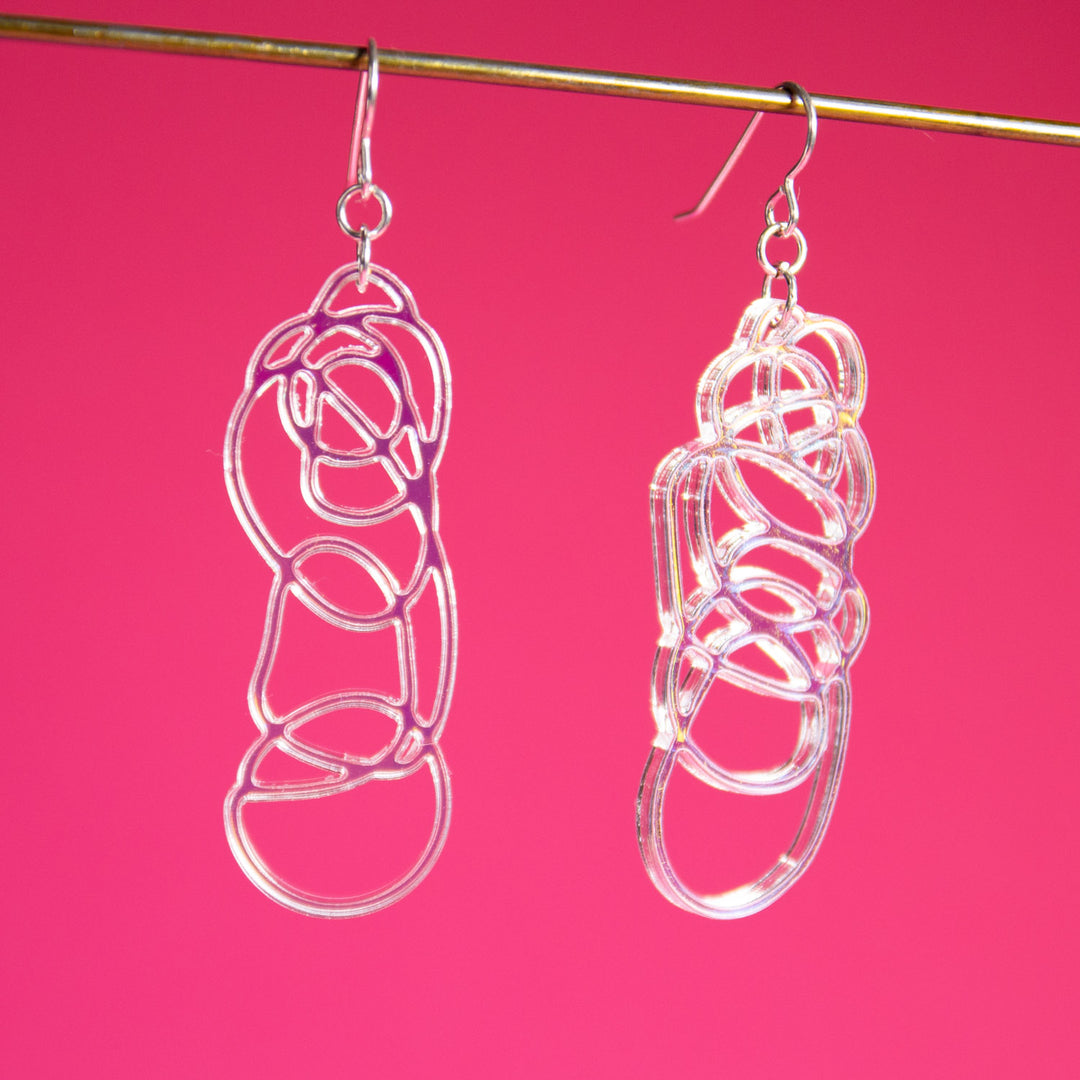 Drawn Out Scribble Earrings